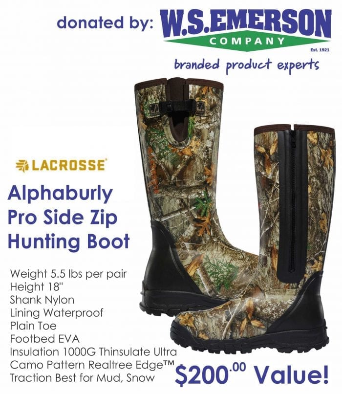 Lacrosse Alphaburly Pro Zip Hunting Boots camo with mud and snow tread LS
