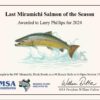 Silver Salmon Painting by John Rice LS - Image 3